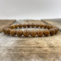 Thumbnail for Union - Zebrawood Mala Beaded Bracelet -