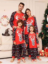 Thumbnail for MEN Full Size Reindeer Graphic Top and Pants Set - 2PCS. - T -