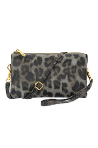 Thumbnail for Riah Fashion - Faux Crossbody Wristlet Bag - 5 LEOPARD COLORS -