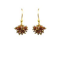 Thumbnail for Gena Myint - Garnet Cluster Vermeil Earrings -