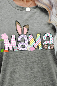 Thumbnail for Easter MAMA Graphic Round Neck T-Shirt - T - 6 COLORS -