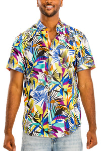 Thumbnail for WEIV - Digital Print Hawaiian Short Sleeve Shirt -