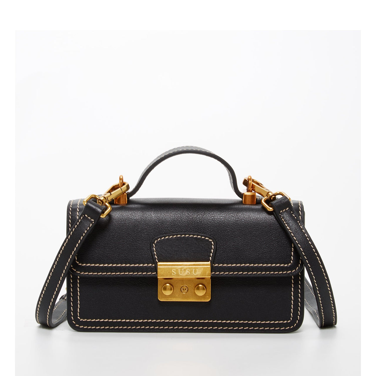 Black Mini Leather Bag -