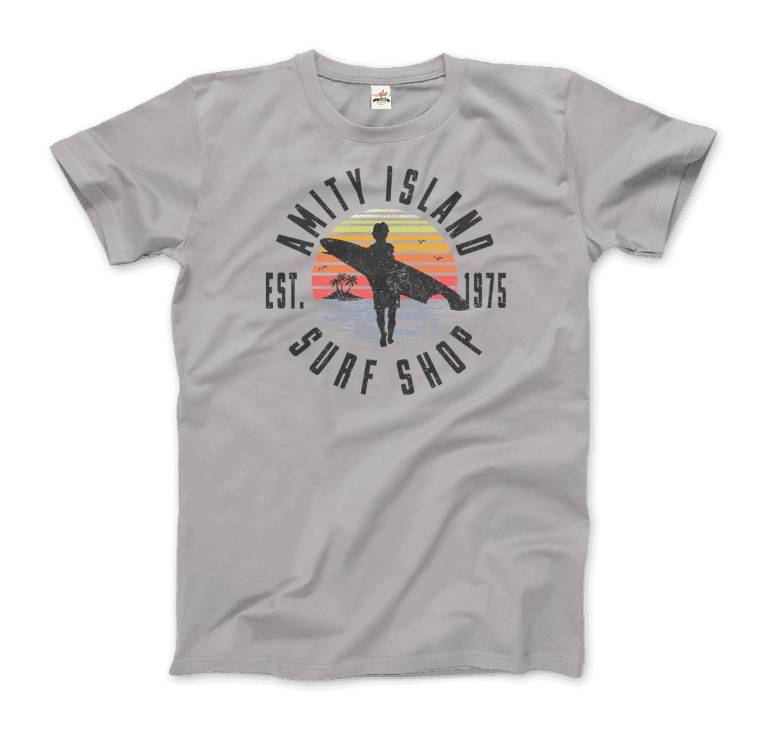 Amity Island Surf Shop, Jaws T-Shirt - 7 COLORS -