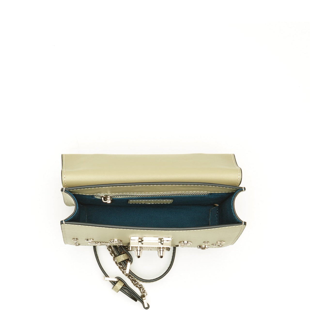 The Hollywood Leather Crossbody Bag Sage Green -