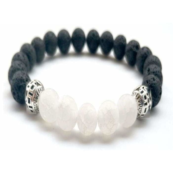 White Lava Stone Essential Oil Bracelet -