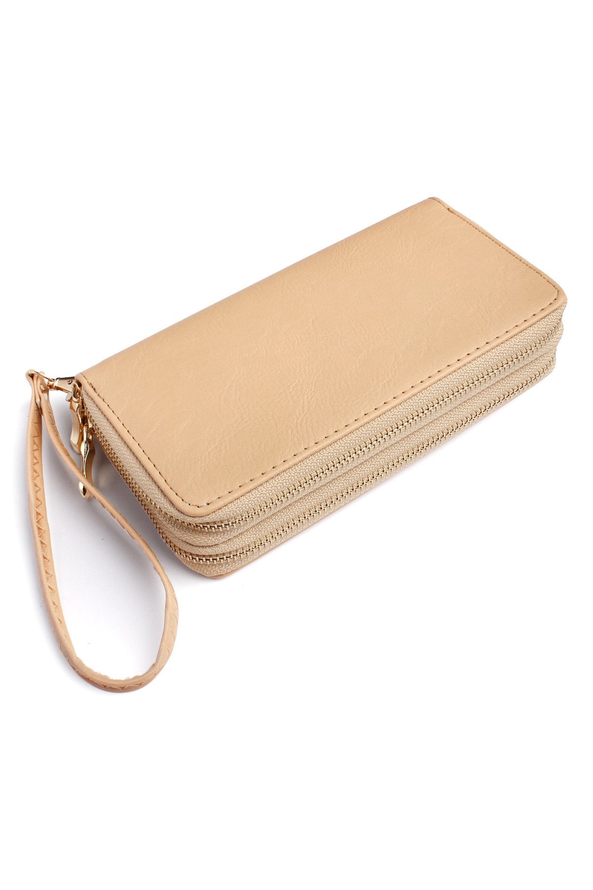 Double Zip Around Wallet - 13 COLORS -