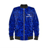 Thumbnail for OOTO - DASH EN WHITE ON DEEP BLUE SEA - Mens Bomber Jacket - 1 COLOR -