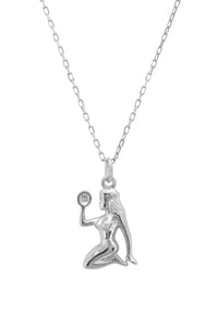 Thumbnail for Zodiac Star Sign Necklace Silver Virgo -