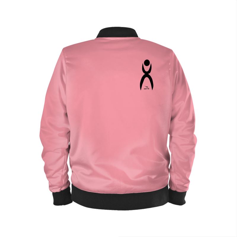 OOTO - GLYPHIC EN BLACK OVER PINK - womens bomber jacket - 1 COLOR -