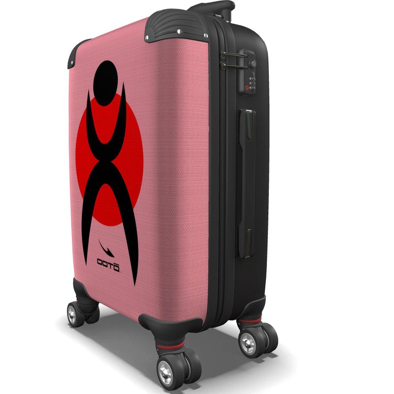 IN CASE OF OOTO - GLYPHIC EN BLACK ON RED CIRCLE - suitcase - 1 COLOR -