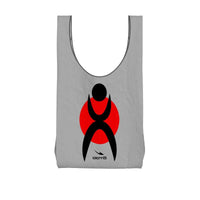 Thumbnail for OOTO - GLYPHIC EN BLACK OVER RED CIRCLE - shopping bag - shop in style - 1 COLOR -