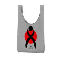 Thumbnail for OOTO - GLYPHIC EN BLACK OVER RED CIRCLE - shopping bag - shop in style - 1 COLOR -