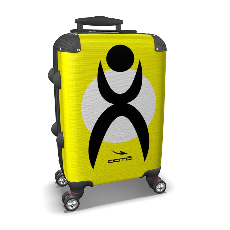 IN CASE OF OOTO - GLYPHIC EN BLACK ON WHITE CIRCLE - suitcase - 1 COLOR -