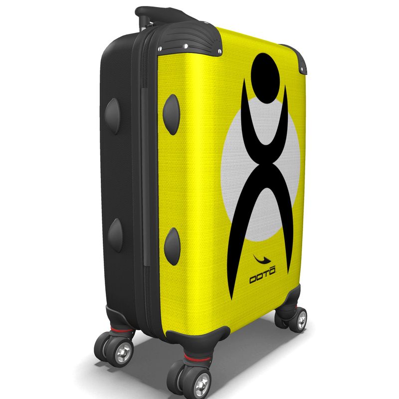 IN CASE OF OOTO - GLYPHIC EN BLACK ON WHITE CIRCLE - suitcase - 1 COLOR -