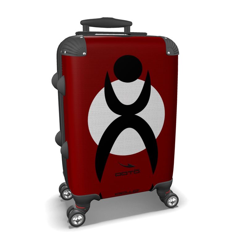 IN CASE OF OOTO - GLYPHIC EN BLACK ON WHITE CIRCLE - suitcase - another must have! - 1 COLOR -