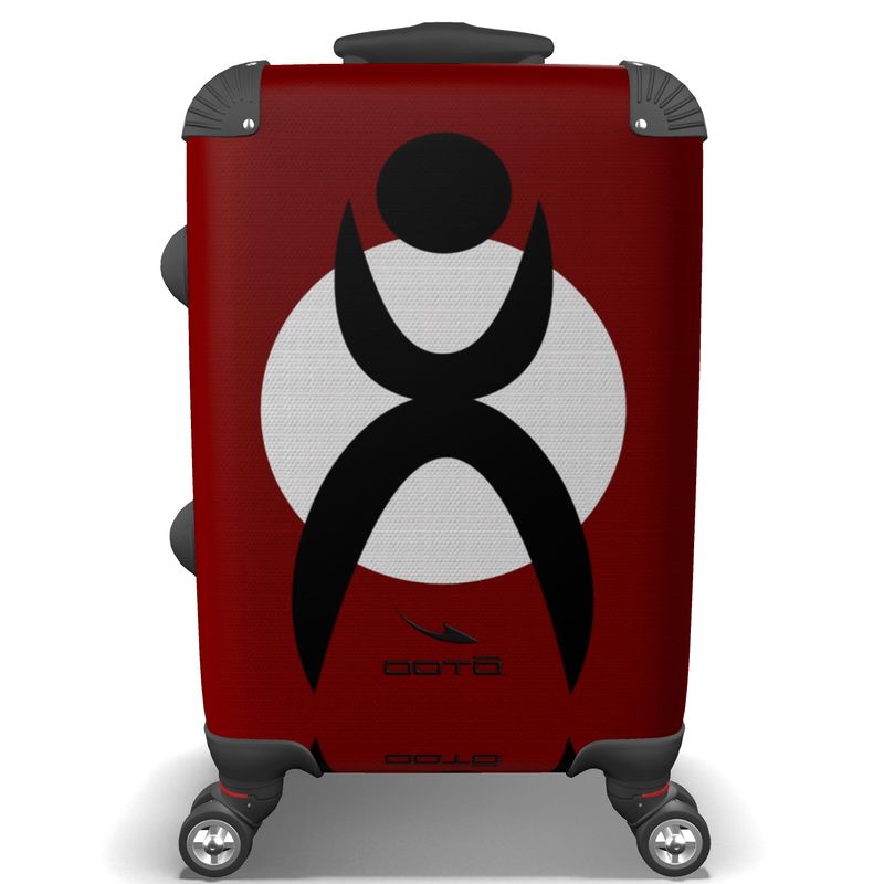 IN CASE OF OOTO - GLYPHIC EN BLACK ON WHITE CIRCLE - suitcase - another must have! - 1 COLOR -