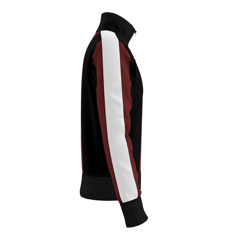 OOTO - DARK RED ON BLACK - running jacket - 1 COLOR -