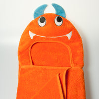 Thumbnail for Little Ashkim - Monster Hooded Cotton Turkish Towel: Little Kid - 1 COLOR -