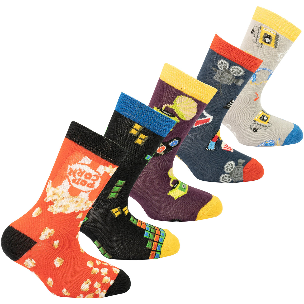 Kids Entertainment Socks - 5 PACK -