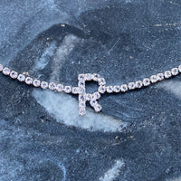 Thumbnail for Sparkly Initial Anklet - 15 LETTERS -