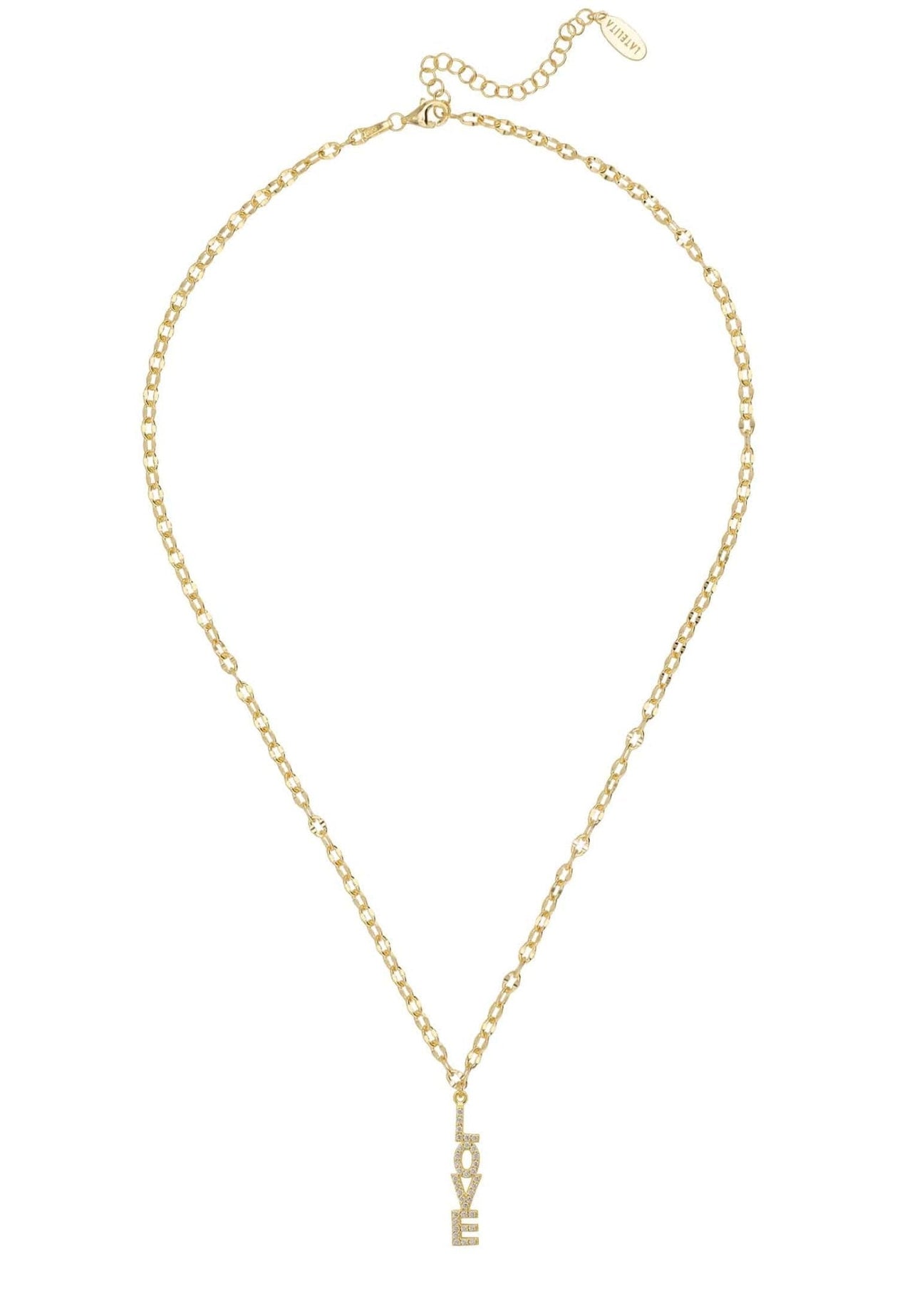 LATELITA - Love Pendant Necklace Gold -