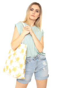 Thumbnail for Riah Fashion - Gold Foil Turtle Tote Bag - 8 COLORS -