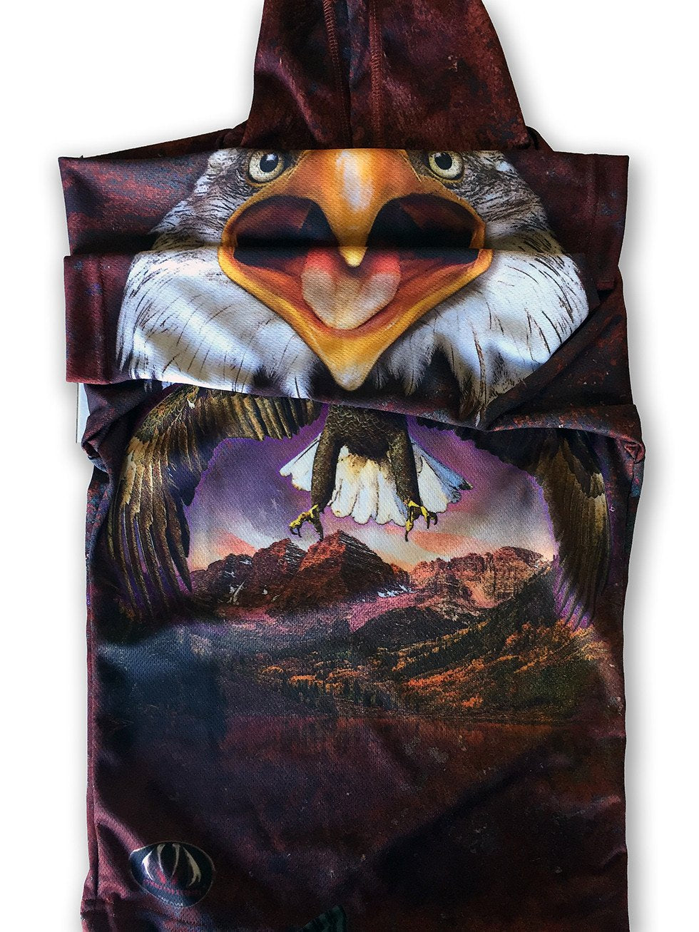 Mouthman - BALD EAGLE SPIRIT Hoodie Sport Shirt - ADULT SIZES AVAILABLE! - 12 SIZES -