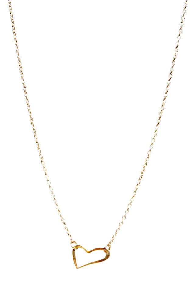 Alicia Marilyn - Heart Necklace - Gold Vermeil -