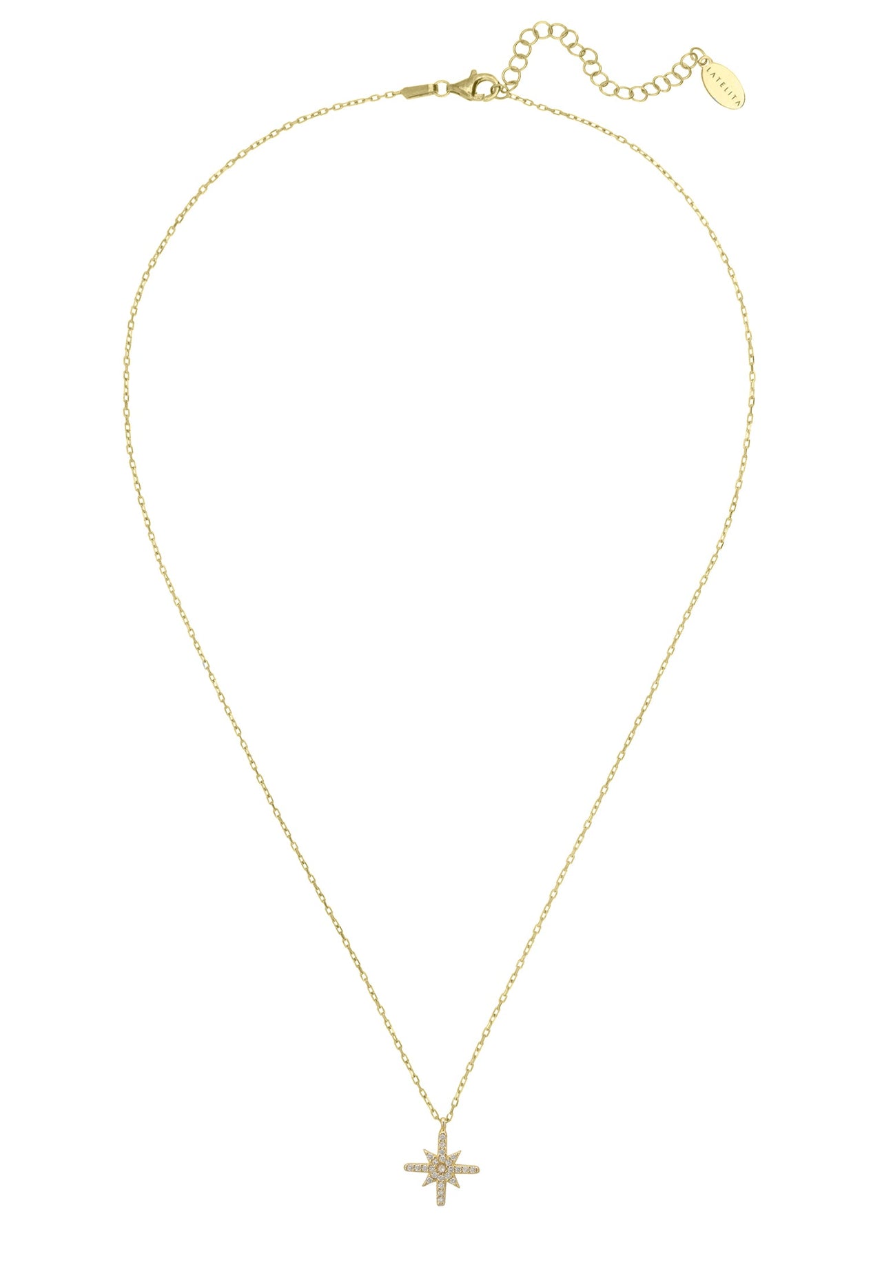 LATELITA - Sirius Star Necklace Gold -