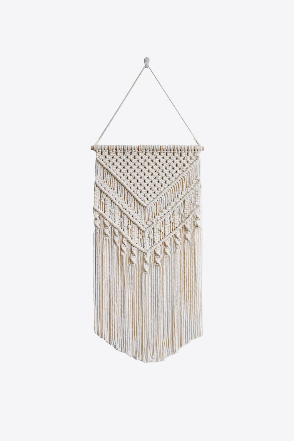 Warm Life Fringe Macrame Wall Hanging - 29.5" X 15.7" - T - 1 COLOR -