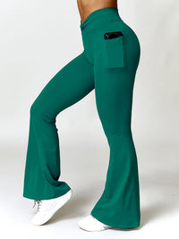 Thumbnail for Twisted High Waist Active Pants with Pockets - T - 5 COLORS -