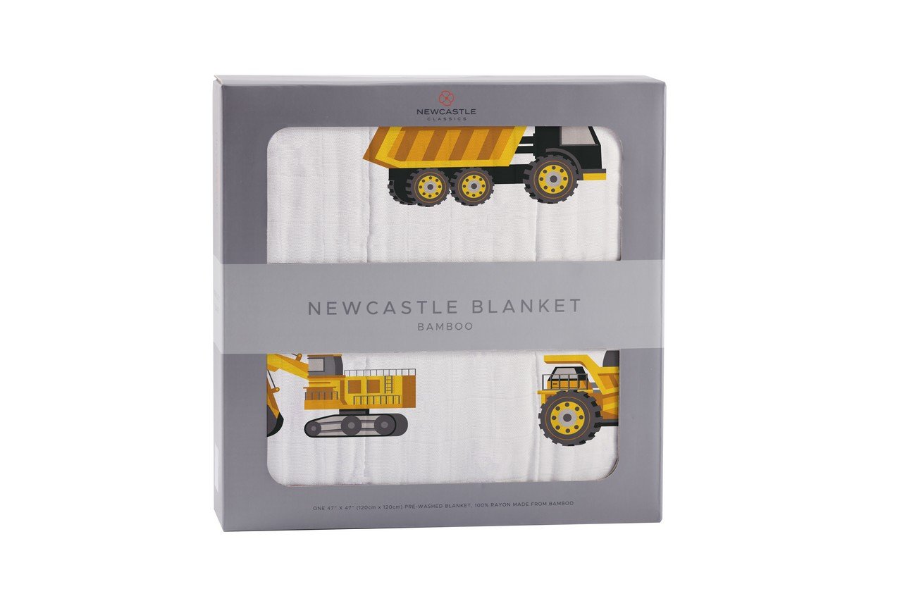 Newcastle - Yellow Digger Bamboo Muslin Newcastle Blanket -