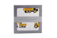 Thumbnail for Newcastle - Yellow Digger Bamboo Muslin Newcastle Blanket -