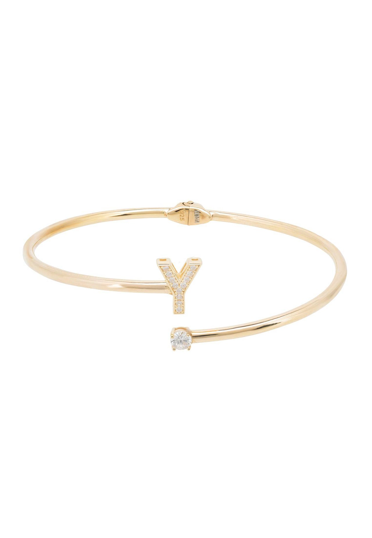 Initial Bangle Gold Y -