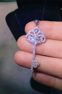 Thumbnail for 1 Carat Moissanite Key Pendant Necklace