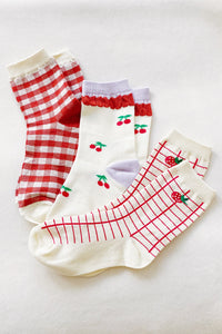 Thumbnail for Womens Juicy Drop Socks Set - 1 SIZE FIT 5.5 THRU 9 - 3 PACK -