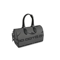 Thumbnail for OOTO - Duffle Bag - DASH EN BLACK over gray - Nappa Leather bag - 2 SIZES - 1 COLOR -