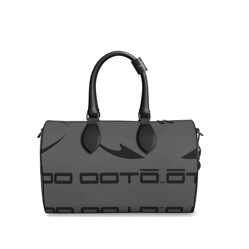 OOTO - Duffle Bag - DASH EN BLACK over gray - Nappa Leather bag - 2 SIZES - 1 COLOR -