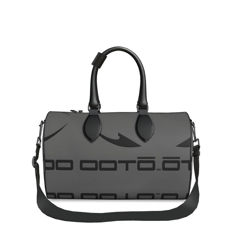 OOTO - Duffle Bag - DASH EN BLACK over gray - Nappa Leather bag - 2 SIZES - 1 COLOR -