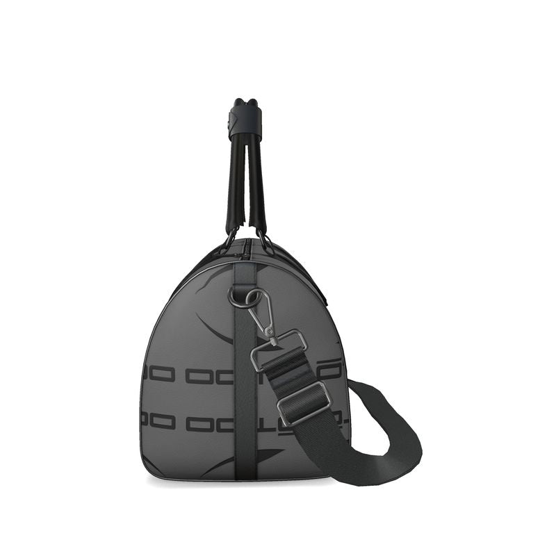 OOTO - Duffle Bag - DASH EN BLACK over gray - Nappa Leather bag - 2 SIZES - 1 COLOR -