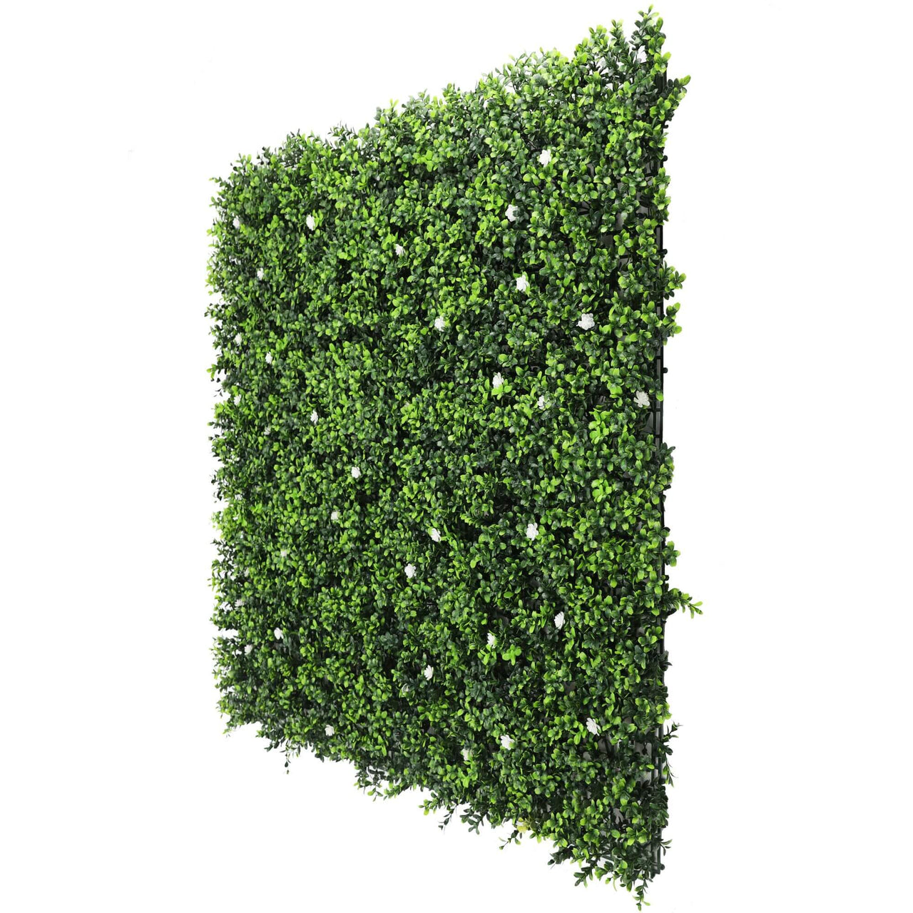 White Flowering Artificial Boxwood Wall 40" X 40" 11SQ FT -