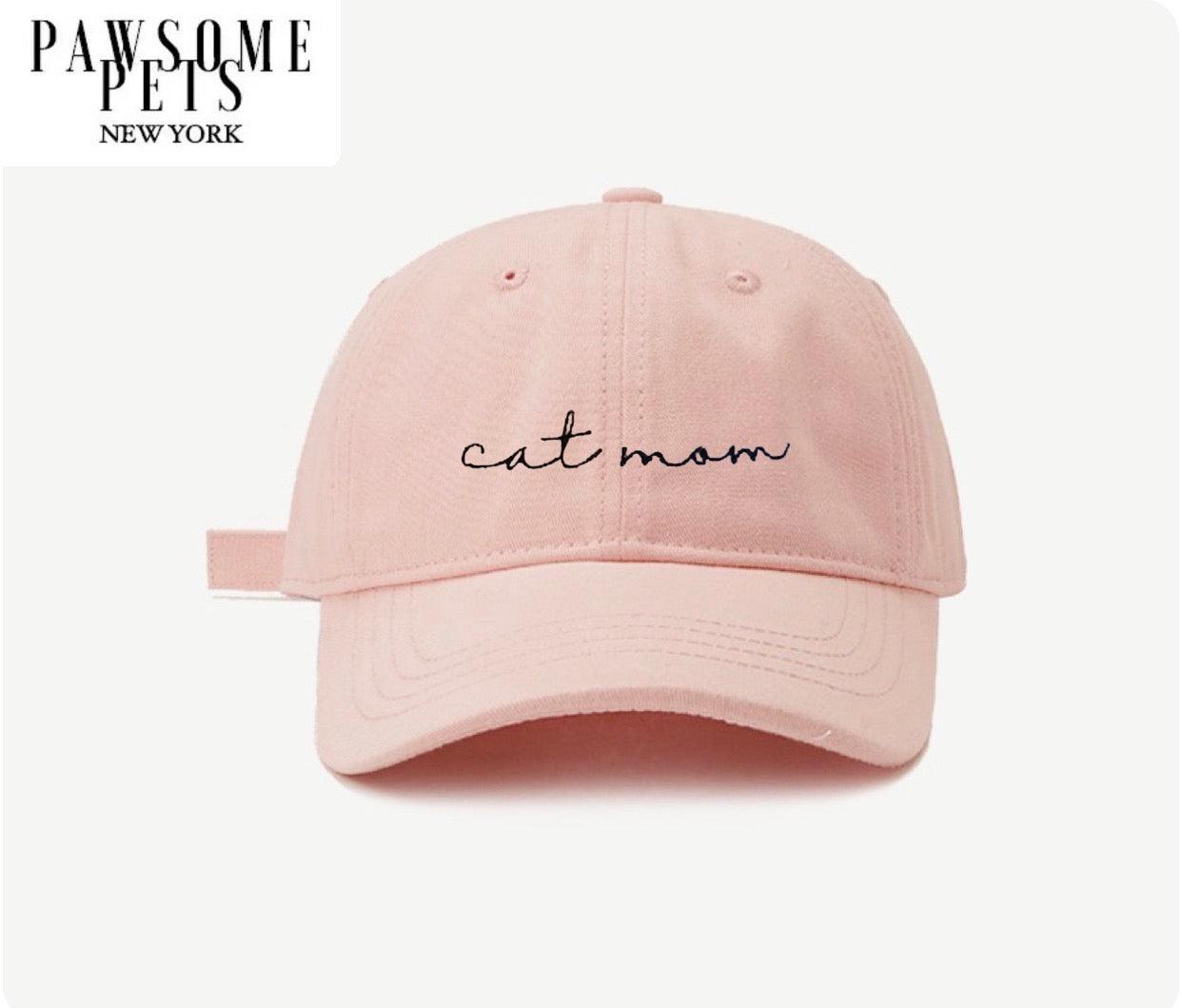 Cat Mom Hat - Pink - 1 COLOR -