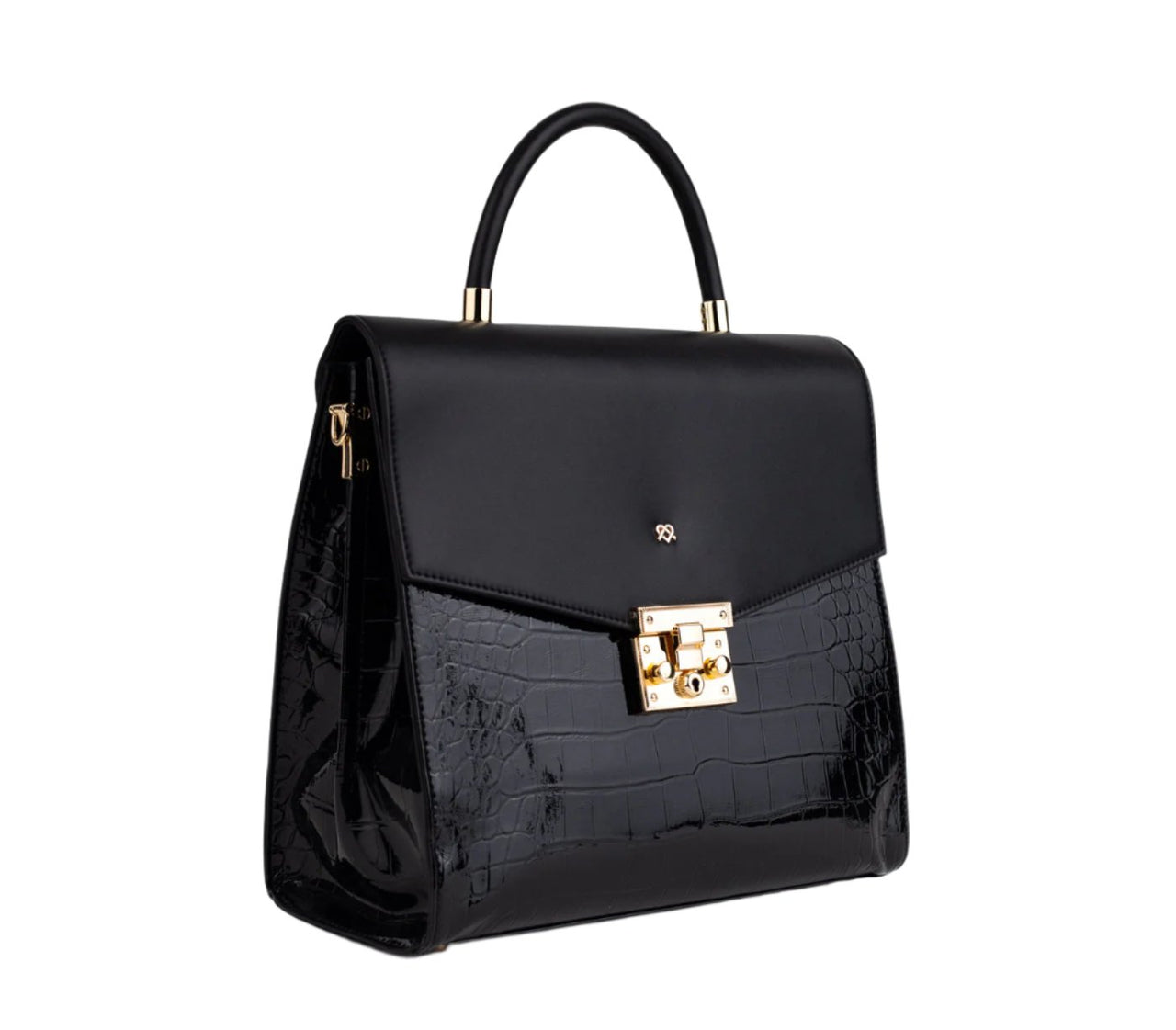 GUNAS NEW YORK - Simone - Black Vegan Leather Handbag - 1 COLOR -