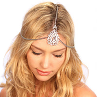 Thumbnail for KRISTIN PERRY - Crusted Medallion Chain Headpiece -