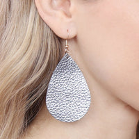 Thumbnail for Teardrop Leather Earrings - 18 COLORS -