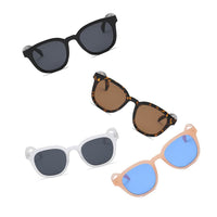 Thumbnail for Ivins | S1073 - Women Round Horn Rimmed Fashion Sunglasses - 4 COLORS -