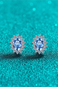 Thumbnail for 1 Carat Moissanite 925 Sterling Silver Stud Earrings