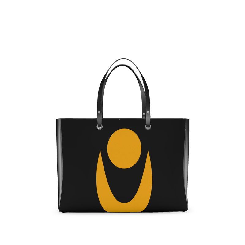 OOTO - GLYPHIC HALF EN DAY FADE - Leather or Vinyl -  Shoppers bag - 1 COLOR - 2 SIZES -