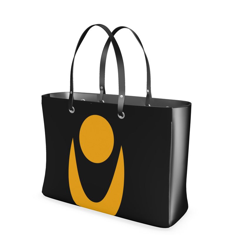 OOTO - GLYPHIC HALF EN DAY FADE - Leather or Vinyl -  Shoppers bag - 1 COLOR - 2 SIZES -